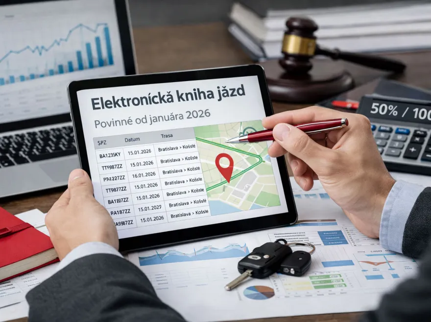 Demonštračná Elektronická kniha jázd na tablete